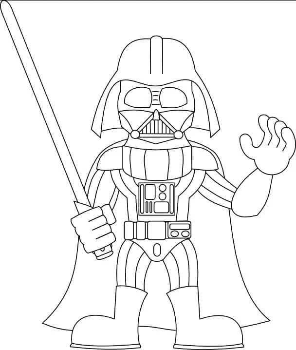 Darth Vader boyama sayfası – boyama etkinliği, çocuk aktivitesi