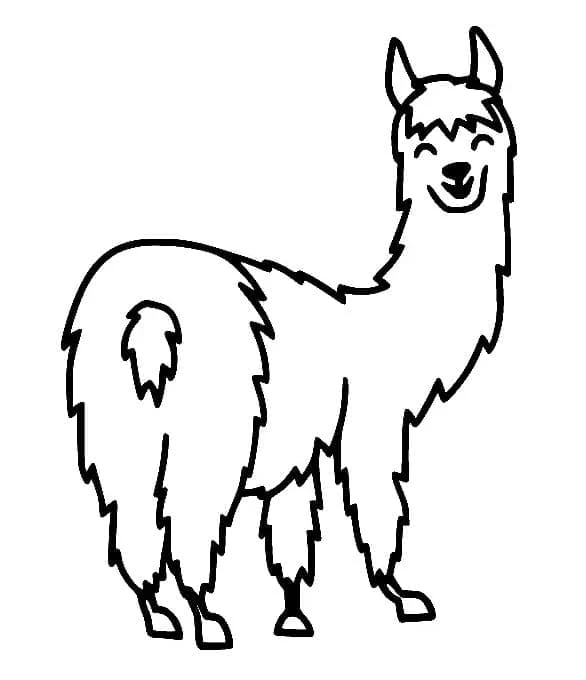 Lama boyama sayfası – boyama çalışması, yaratıcılığı geliştirir