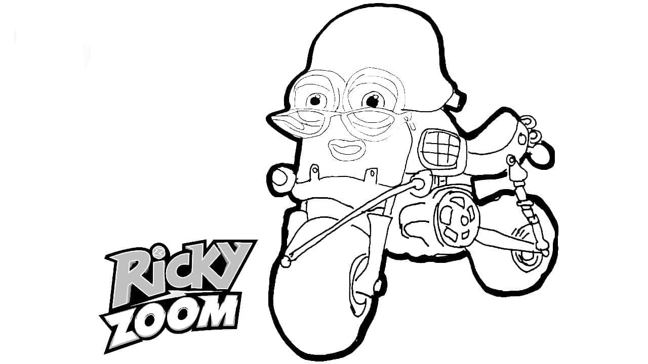 Ricky Zoom boyama sayfası – boyama etkinliği, çocuk aktivitesi
