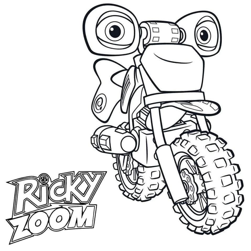 Ricky Zoom boyama sayfası – yaratıcılık, eğlenceli etkinlik