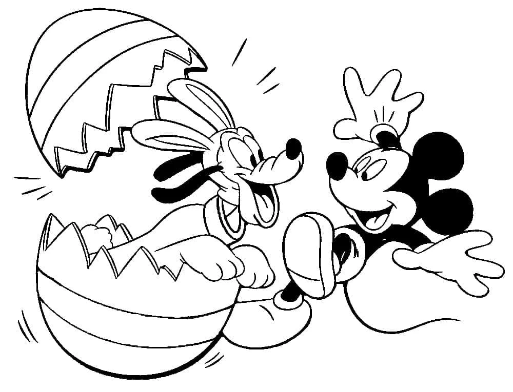 Pluto (Disney) boyama sayfası – boyama çalışması, yaratıcılığı geliştirir