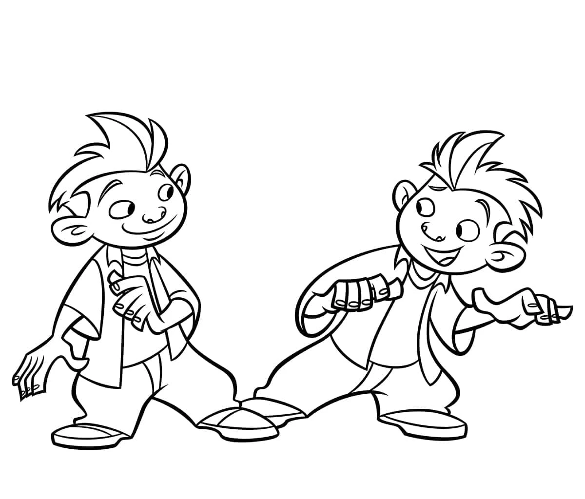 Kim Possible boyama sayfası – basit çizim, kolay boyama