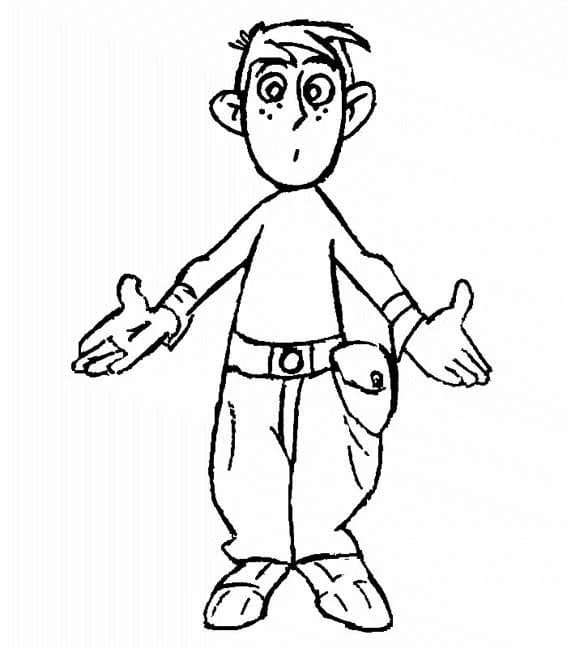 Kim Possible boyama sayfası – çocuk aktivitesi, PDF indir
