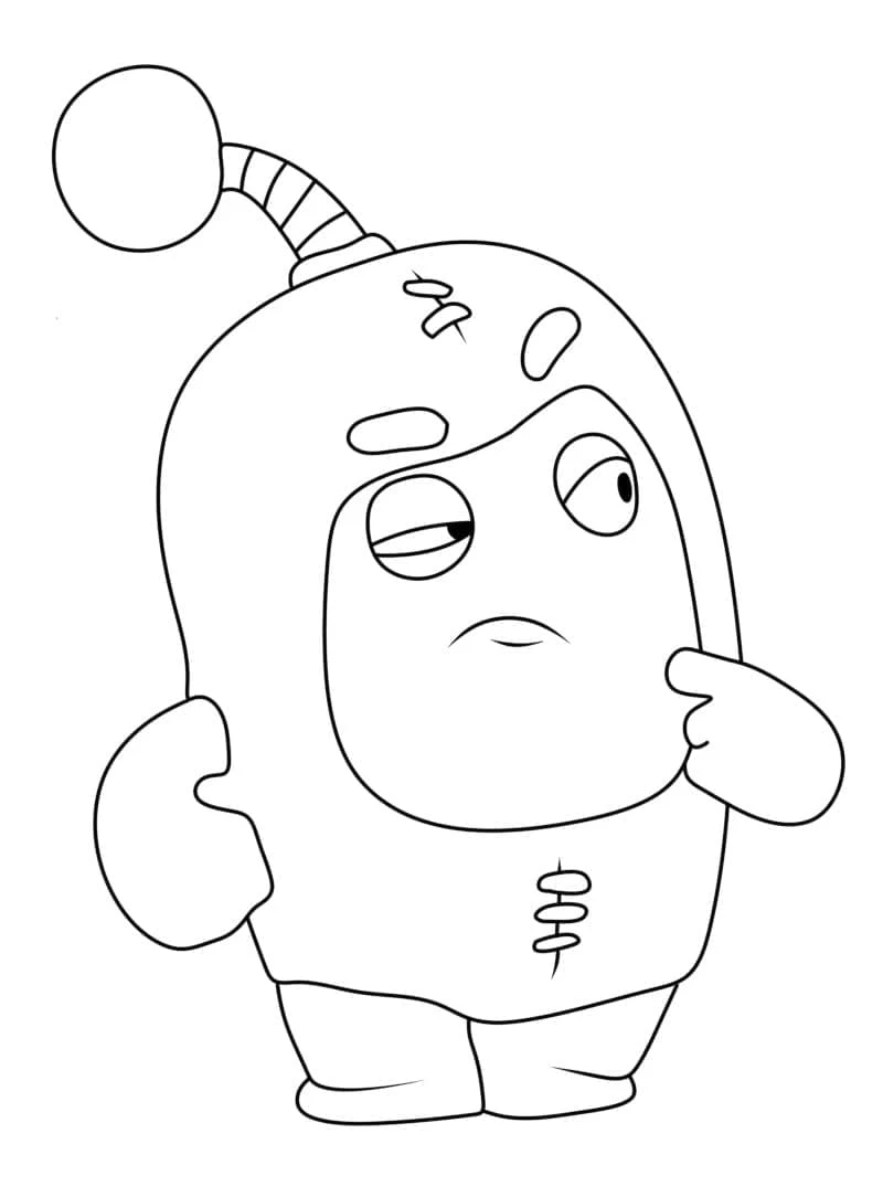 Oddbods boyama sayfası – evde etkinlik, ücretsiz yazdır