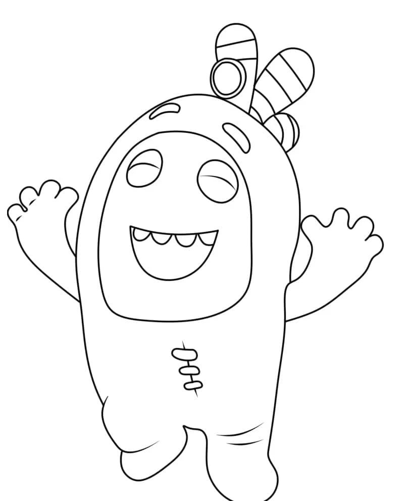 Oddbods boyama sayfası – renkli çizimler, okul öncesi
