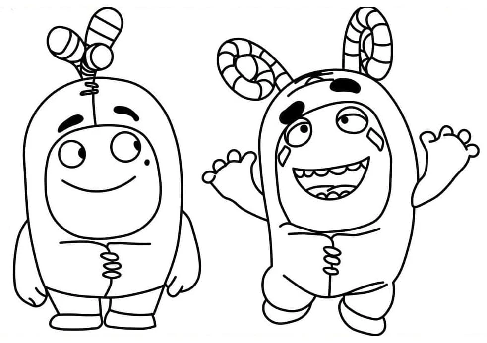 Oddbods boyama sayfası – boyama etkinliği, çocuk aktivitesi
