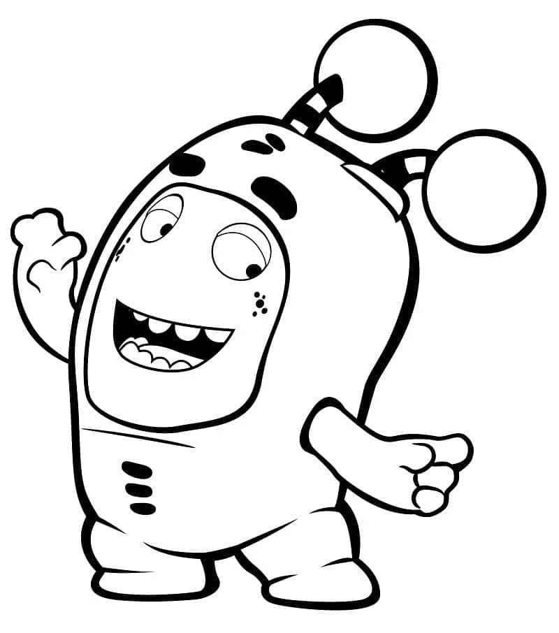 Oddbods boyama sayfası – boyama etkinliği, çocuk aktivitesi