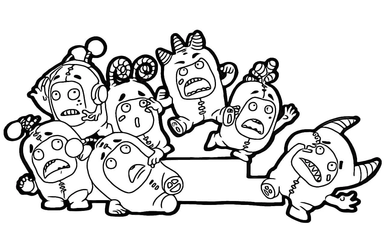 Oddbods boyama sayfası – ücretsiz yazdır, boyama etkinliği