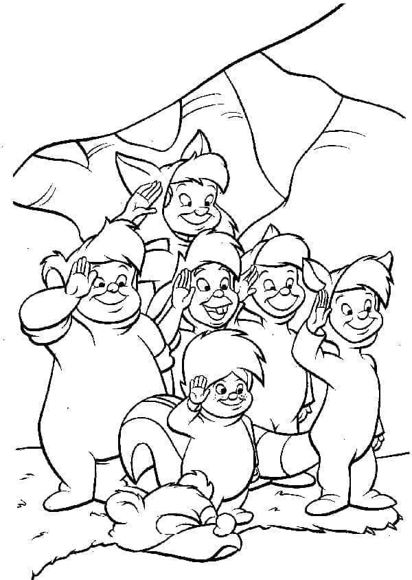 Peter Pan boyama sayfası – okul öncesi, evde etkinlik