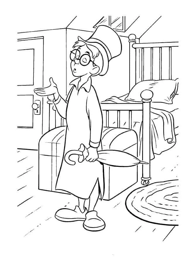 Peter Pan boyama sayfası – eğitici aktivite, yaratıcılık