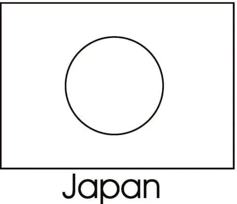 Japonya boyama sayfası – sanatsal çalışma, çocuklar için