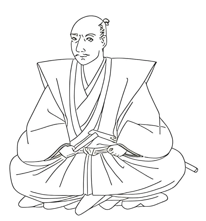 Japonya boyama sayfası – eğlenceli etkinlik, el becerilerini geliştirir