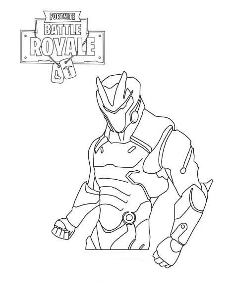 Fortnite Battle Royale boyama sayfası – renkli çizimler, okul öncesi