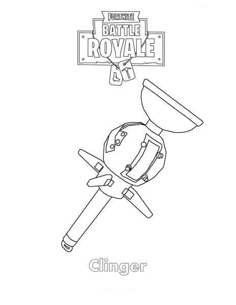 Fortnite Battle Royale boyama sayfası – eğlenceli etkinlik, el becerilerini geliştirir