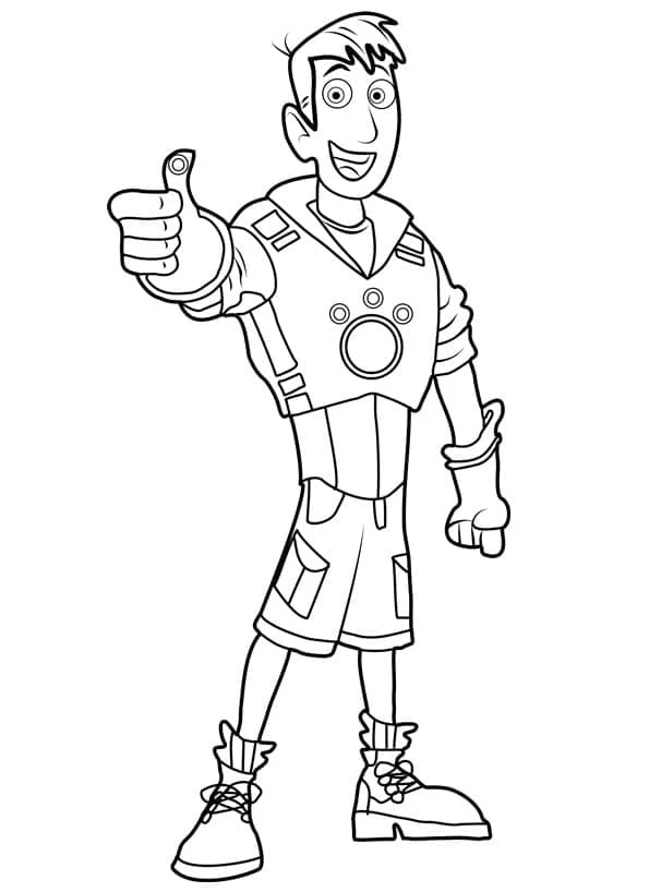 Wild Kratts boyama sayfası – ücretsiz yazdır, boyama etkinliği