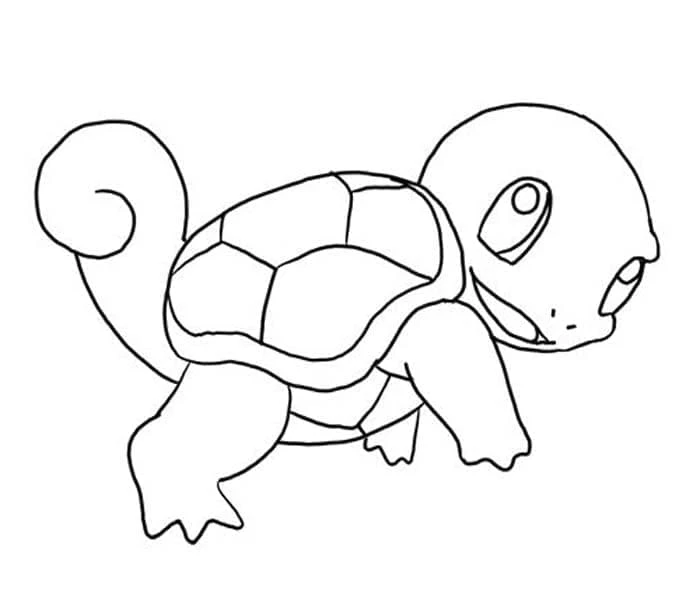 Squirtle boyama sayfası – ücretsiz yazdır, boyama etkinliği