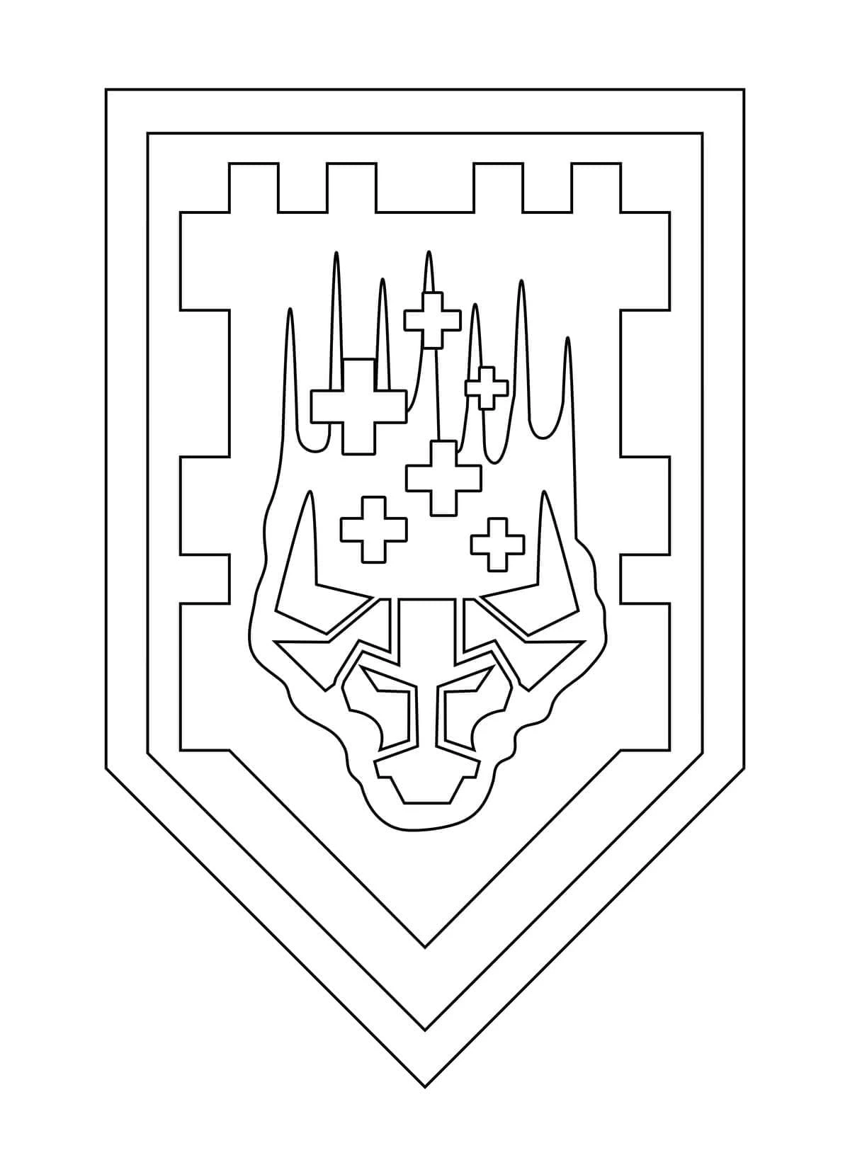 Lego Nexo Knights boyama sayfası #91 – PDF indir, sevimli karakter