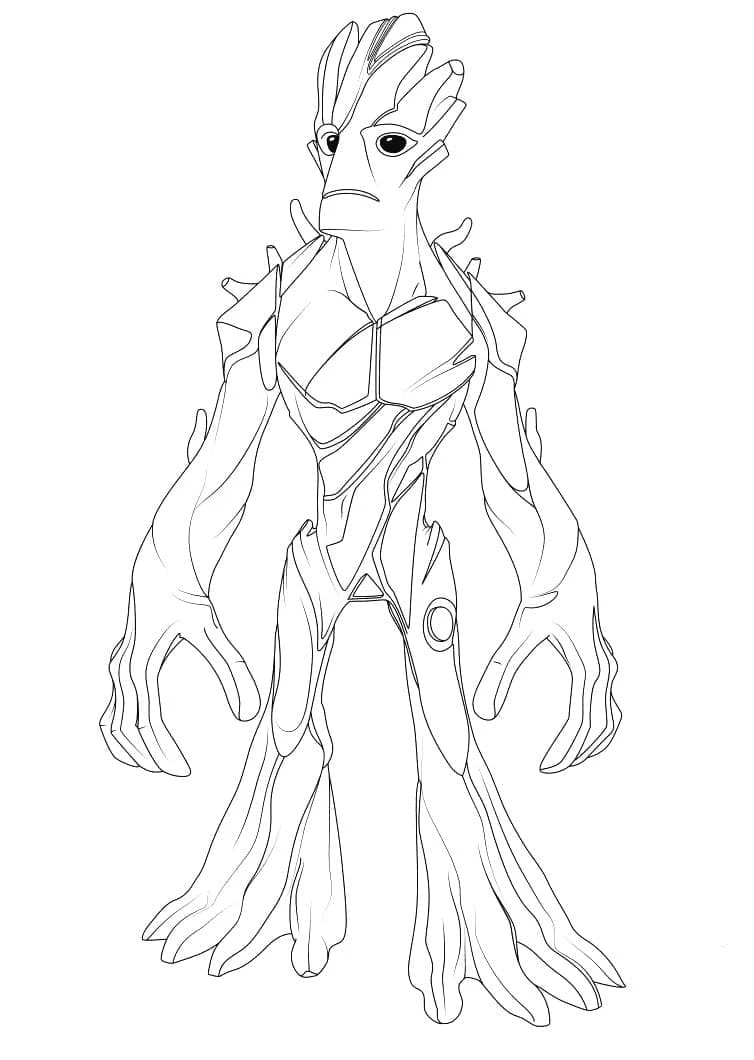 Galaksinin Koruyucuları boyama sayfası #75 – keyifli zaman, renkli çizimler