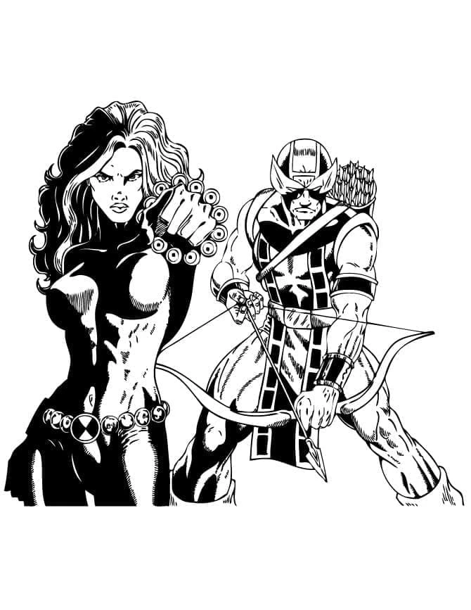 Hawkeye boyama sayfası #6 – dikkat ve odaklanma geliştirir, A4 baskıya uygun