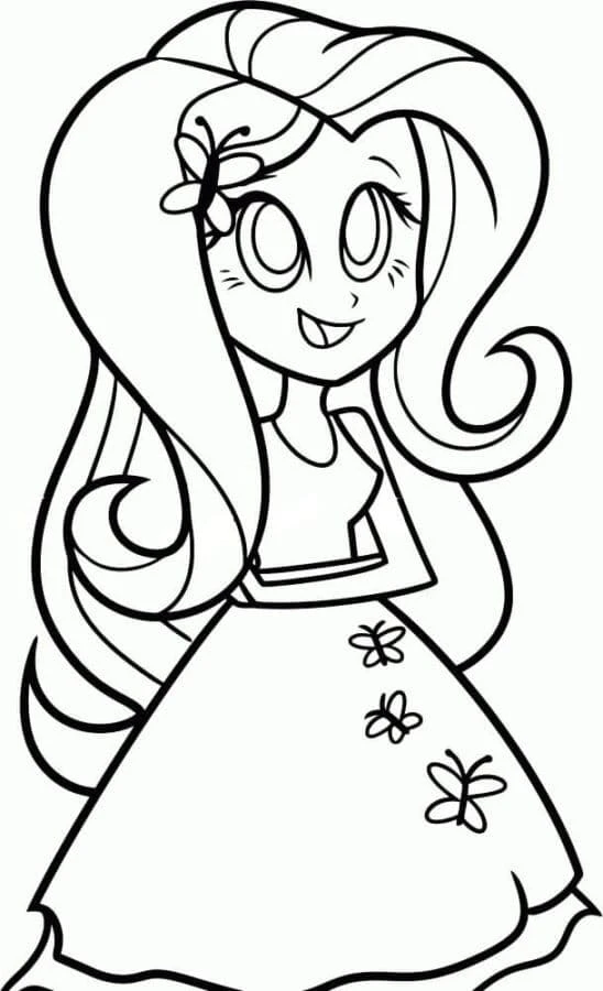 Equestria Girls boyama sayfası – yaratıcılığı geliştirir, keyifli zaman