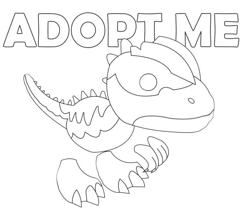 Adopt Me boyama sayfası – boyama etkinliği, çocuk aktivitesi