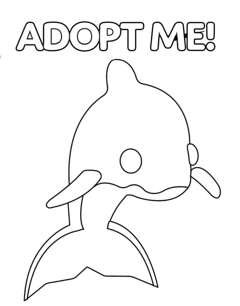Adopt Me boyama sayfası – sevimli karakter, sanatsal çalışma