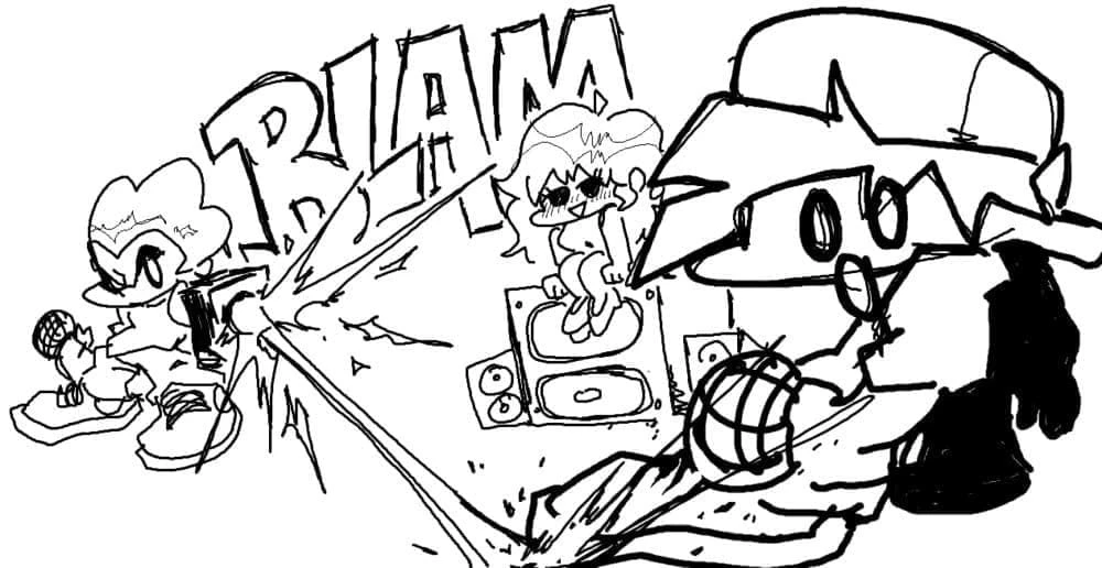 Friday Night Funkin Boyama