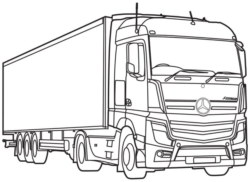 Mercedes boyama sayfası – boyama çalışması, yaratıcılığı geliştirir