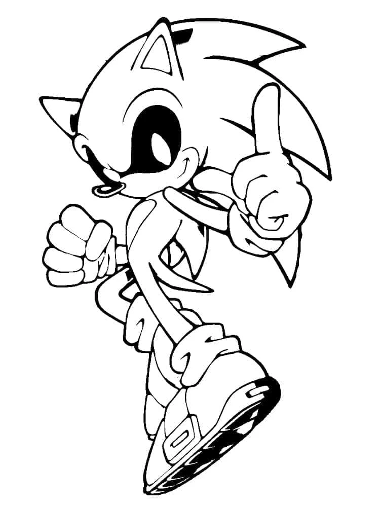 Sonic Exe boyama sayfası – eğlenceli etkinlik, el becerilerini geliştirir
