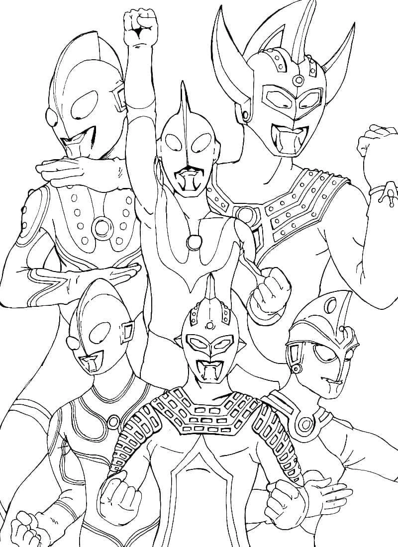 Ultraman boyama sayfası #18 – günlük etkinlik önerisi, kolay boyama