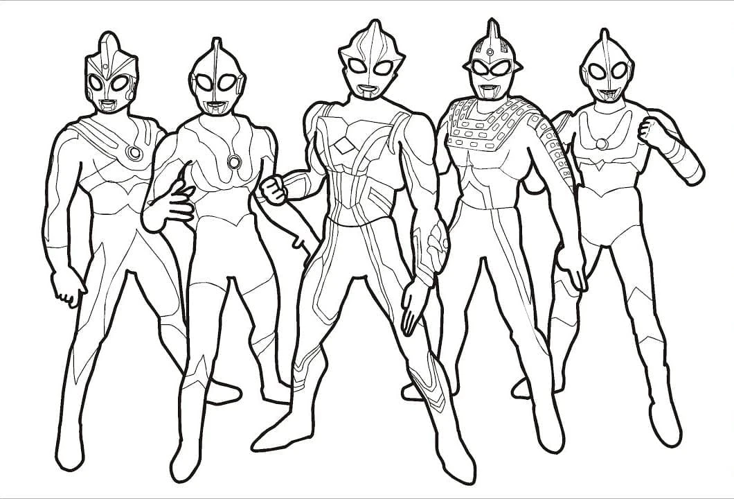 Ultraman boyama sayfası #21 – eğlenceli öğrenme deneyimi, okul öncesi