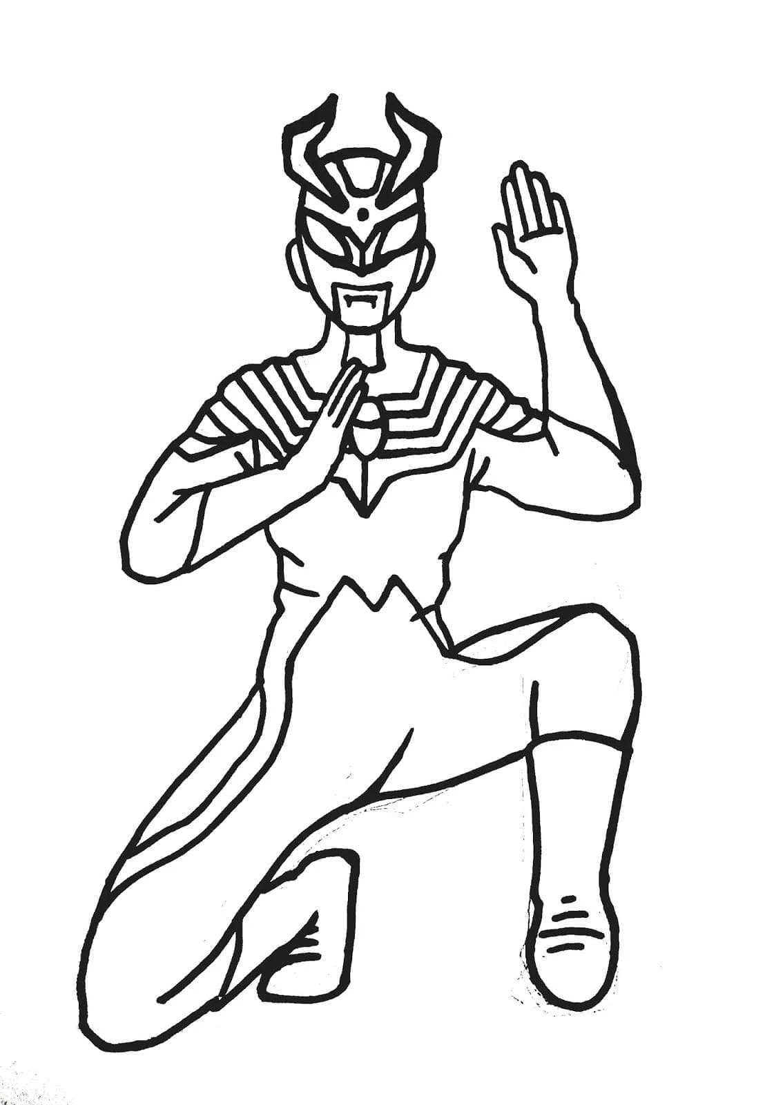 Ultraman boyama sayfası #40 – boyama çalışması, sınıf etkinliği