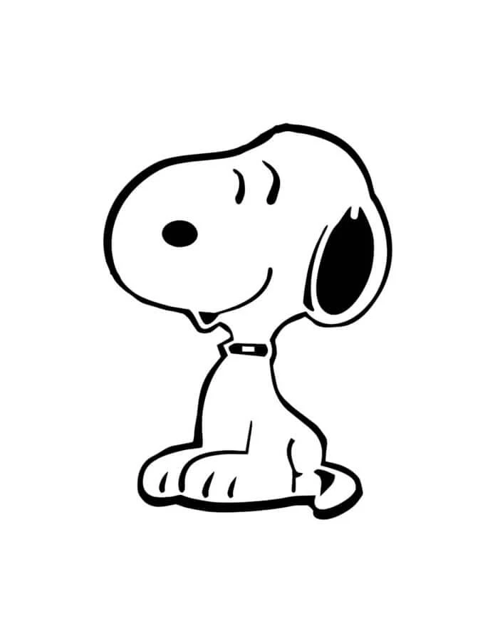 Snoopy boyama sayfası #15 – yaratıcı sanat çalışması, eğlenceli etkinlik