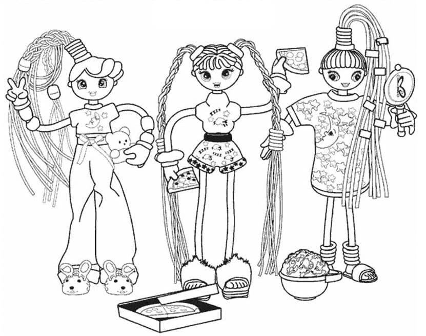 Betty Spaghetty boyama sayfası – kolay boyama, eğitici aktivite