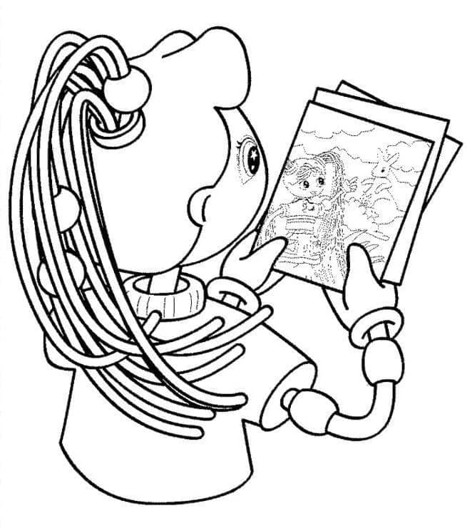 Betty Spaghetty boyama sayfası – yaratıcılığı geliştirir, keyifli zaman