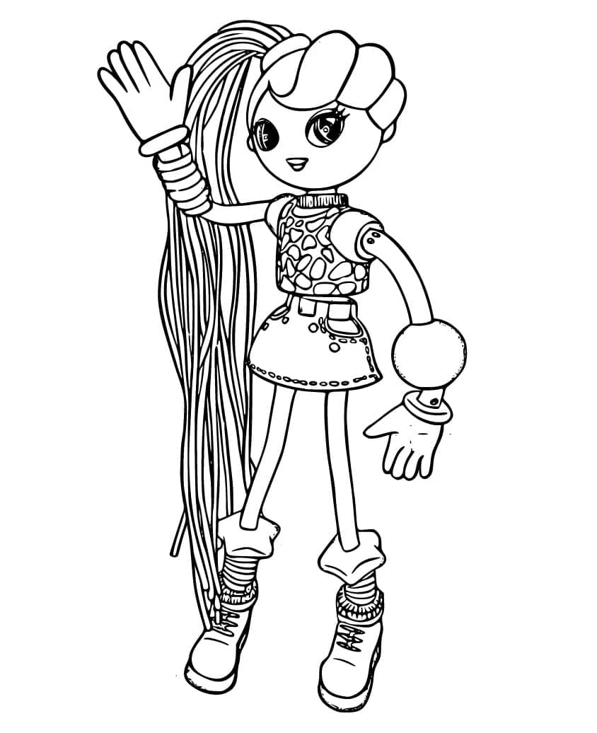 Betty Spaghetty boyama sayfası – eğitici aktivite, yaratıcılık