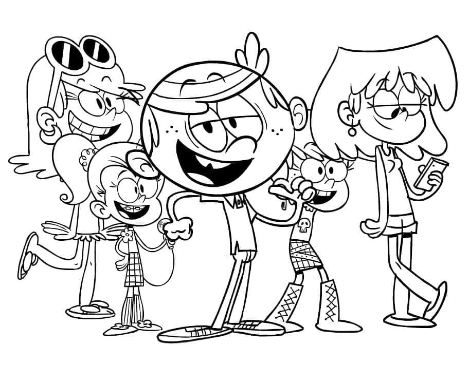 The Loud House boyama sayfası – ücretsiz yazdır, boyama etkinliği