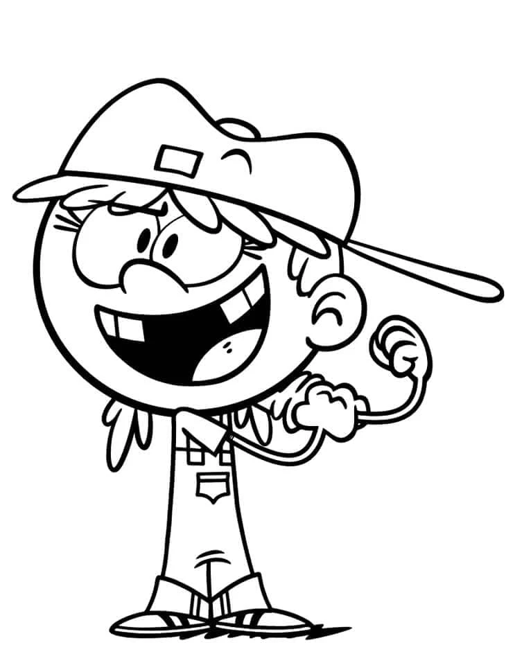 The Loud House boyama sayfası – çocuklar için, çizgi film temalı