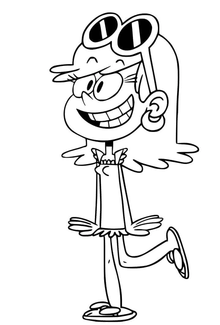 The Loud House boyama sayfası – kolay boyama, eğitici aktivite
