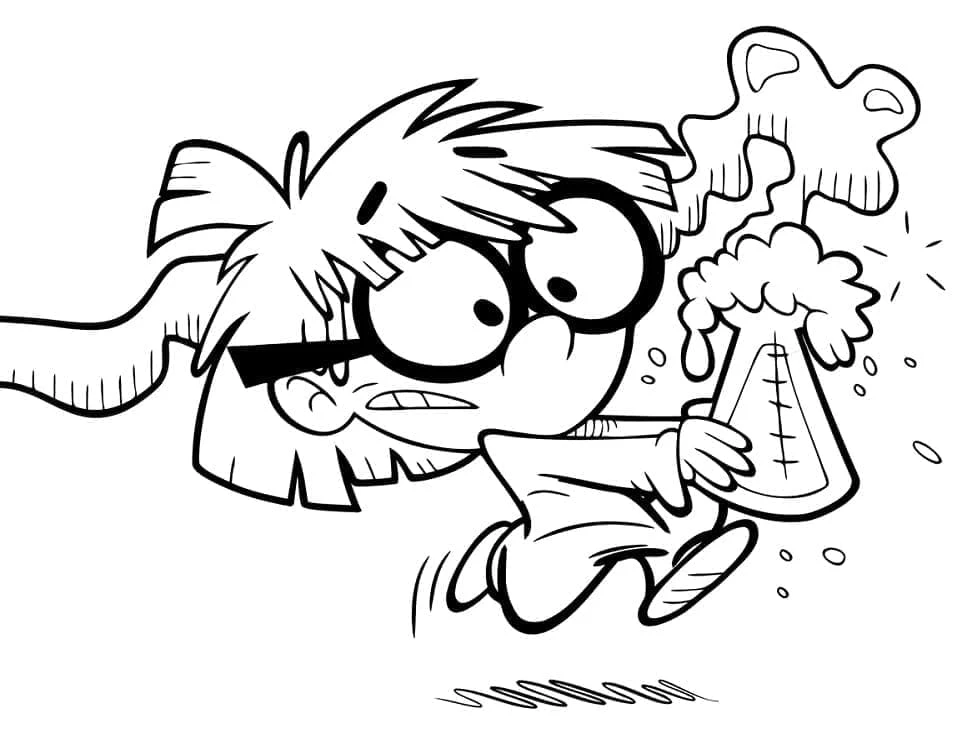 The Loud House boyama sayfası – okul öncesi, evde etkinlik