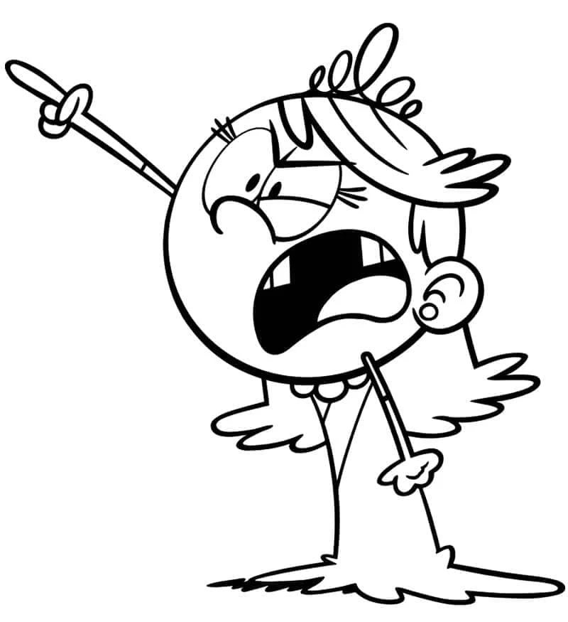 The Loud House boyama sayfası – boyama etkinliği, çocuk aktivitesi