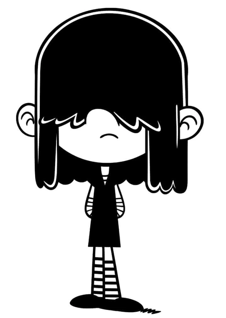 The Loud House boyama sayfası – eğitici aktivite, yaratıcılık