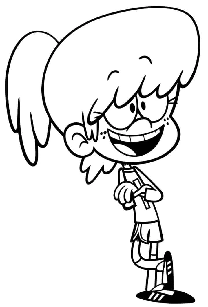 The Loud House boyama sayfası – keyifli zaman, renkli çizimler