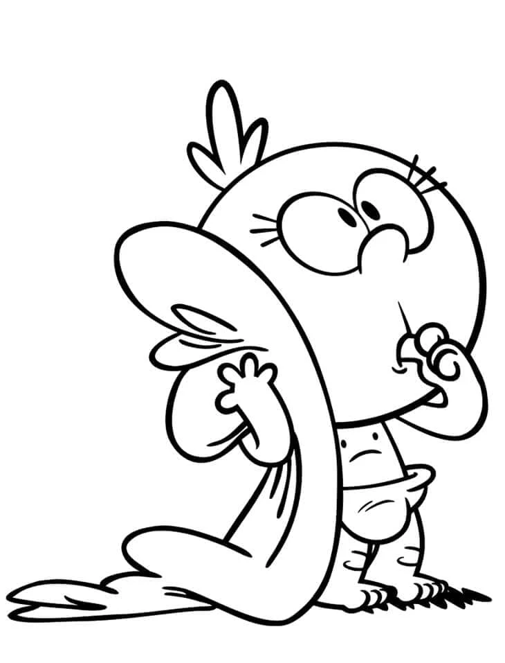 The Loud House boyama sayfası – sanatsal çalışma, çocuklar için