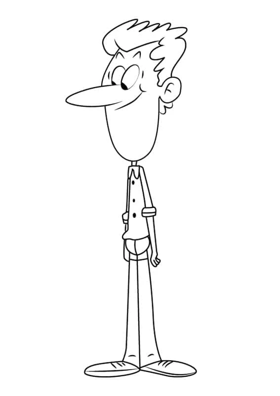 The Loud House boyama sayfası – kolay boyama, eğitici aktivite