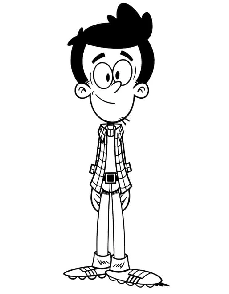 The Loud House boyama sayfası – sanatsal çalışma, çocuklar için