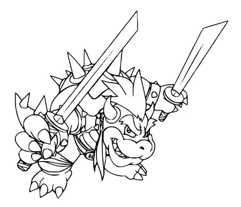 Bowser boyama sayfası – ücretsiz yazdır, boyama etkinliği