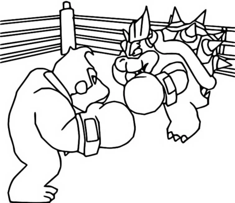 Bowser boyama sayfası – eğitici aktivite, yaratıcılık