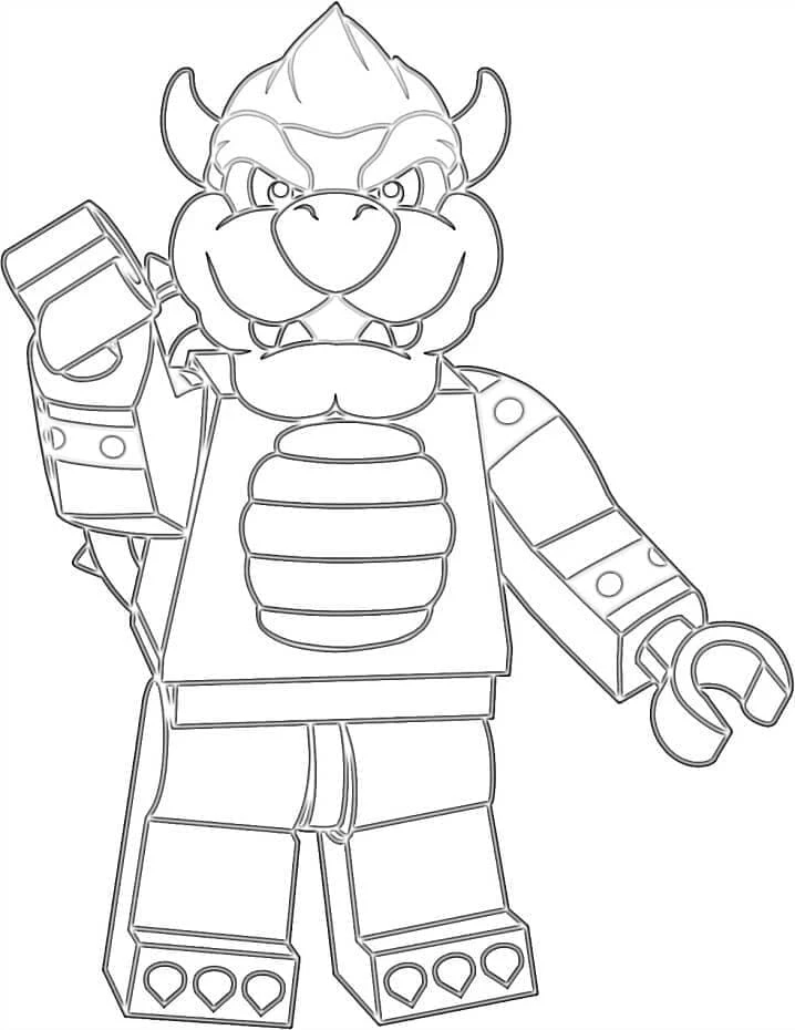 Bowser boyama sayfası – boyama çalışması, yaratıcılığı geliştirir