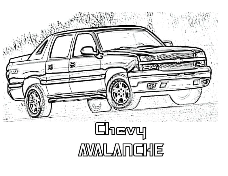 Chevrolet boyama sayfası – boyama çalışması, yaratıcılığı geliştirir